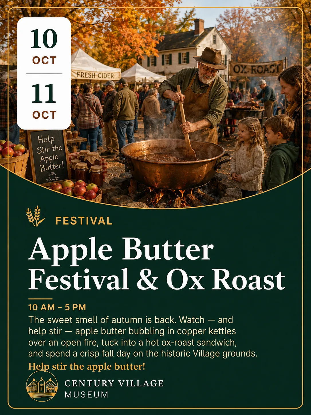 Apple Butter Festival & Ox Roast poster