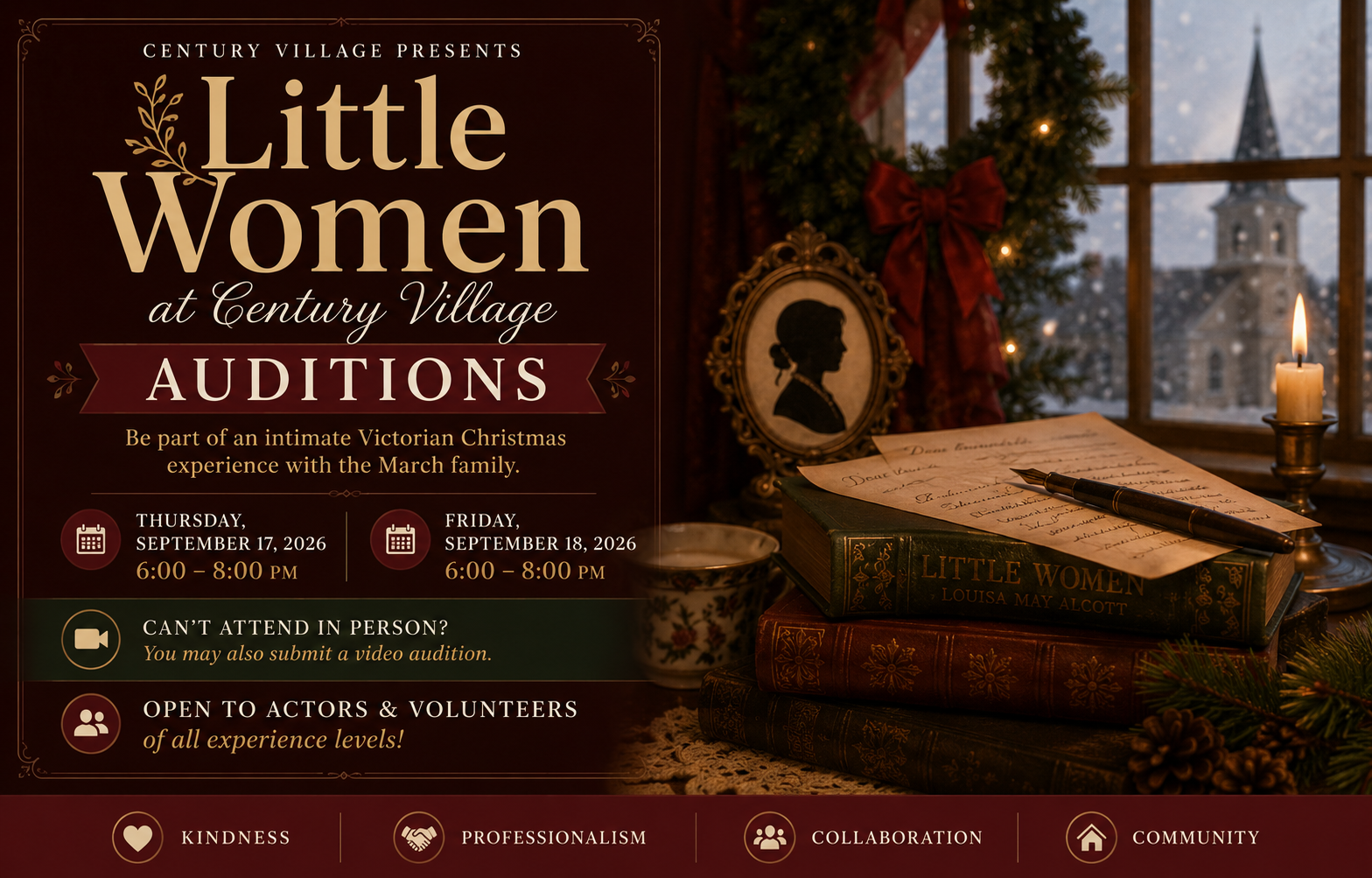 Little Women: A Victorian Christmas at Century Village — production poster